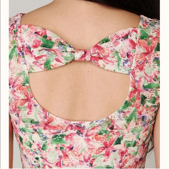 Free People Floral Bodycon Dress - Medium - Picture 6 of 6